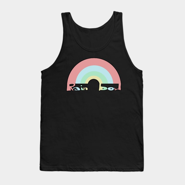 Pastell Rainbow Goth Emo Punkrock Tank Top by Dreadful Scrawl 666